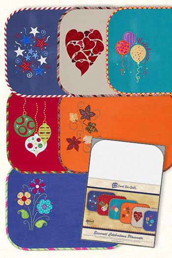 Machine Embroidery Software - Seasonal Celebrations Placemats EC-SC-1