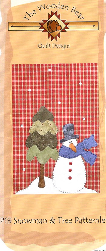 Snowman/Tree P18 applique pattern