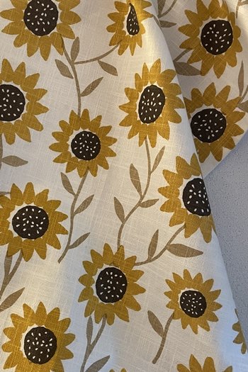 Sunflower Floral Printed 9582 Towel 18" by 22