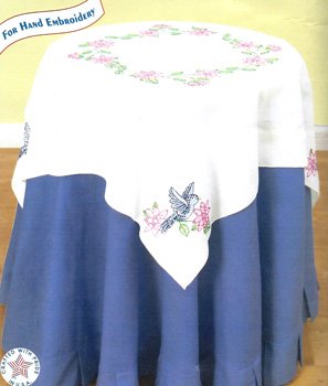 Table Topper stamped for hand embroidery 550-31