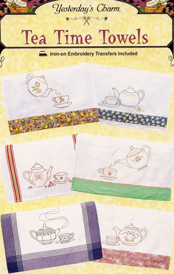 Tea Time Towels Embroidery KT9518 Pattern