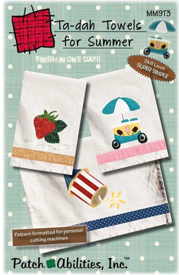 Towels for Summer MM9T3 applique pattern