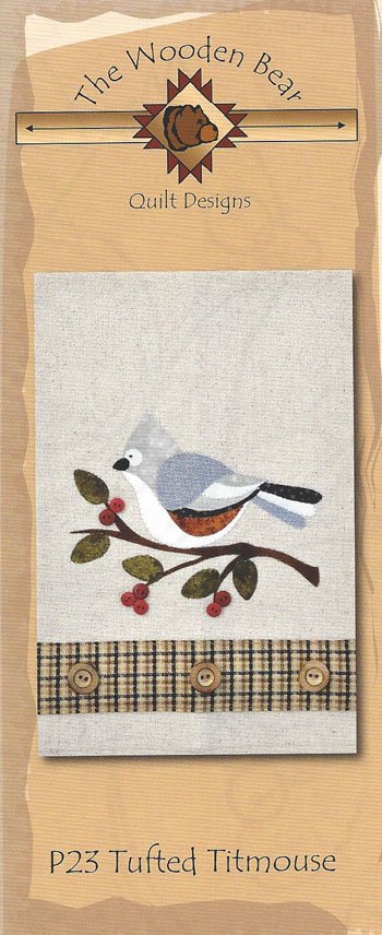Tufted Titmouse TWB P23 applique pattern