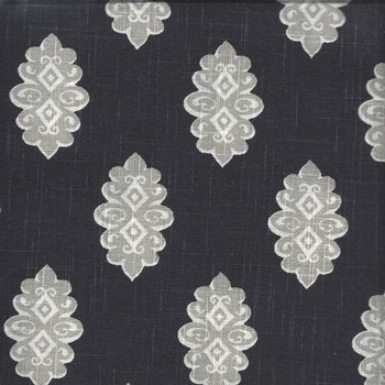 Black Medallions Printed 149 Towel