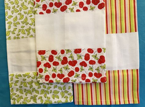 Cherry Trio (set of three) Tea Towel 3063