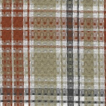 Cinnabar Waffle Plaid Towel 9593