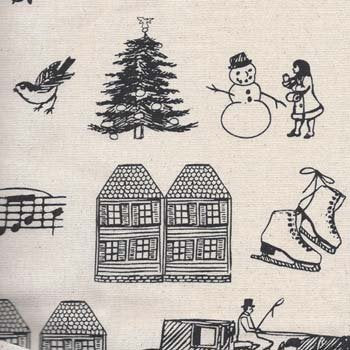 Colonial Christmas 10-299 Tea Towel