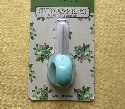 Ergonomic Seam Ripper - Medium Blue Cream Color