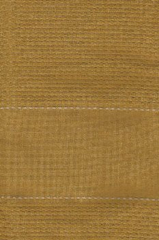 Farmhouse Honeycomb Towel with embroidery band Gold TRPE