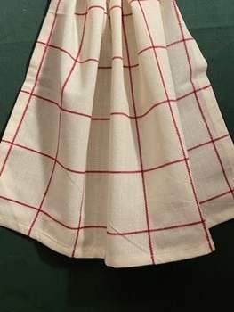 Five Farms Red Window Pane Tea Towel from Park Designs
