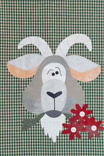 Goat pattern applique twb 35