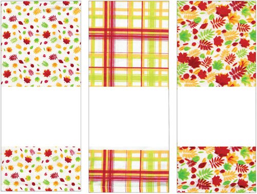 Harvest trio 3072 tea towels set of 3