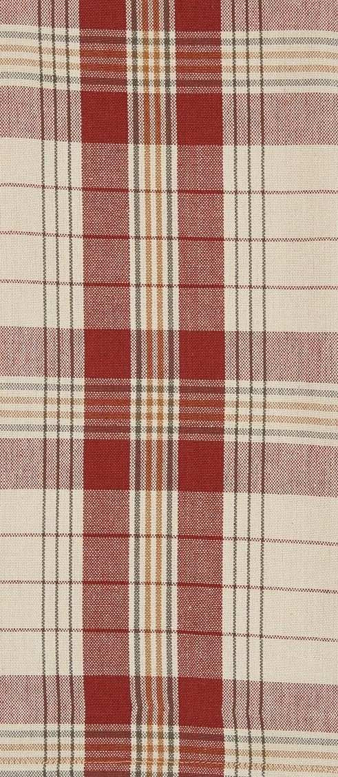 Hawthorne Plaid Tan/Terra Cotta Tea Towel 4922 from Park Designs