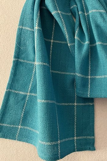 Heavy Weight Woven Table Runner ~36"L x 13"W turquoise