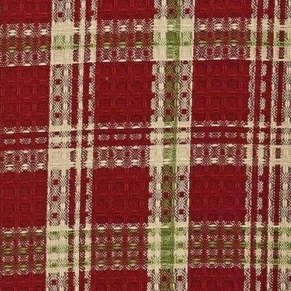 Hollyberry Waffle Plaid 9958 Tea Towel