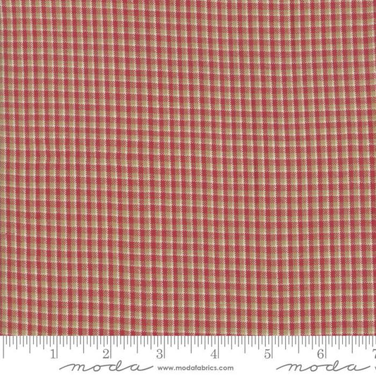 Homespun Northport Silky Plaid Red Tan 12215 34 Moda Wovens #1 12215 34