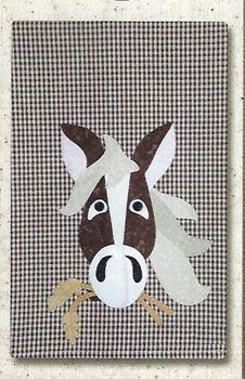 Horse PB37 Applique Patternlet for towel