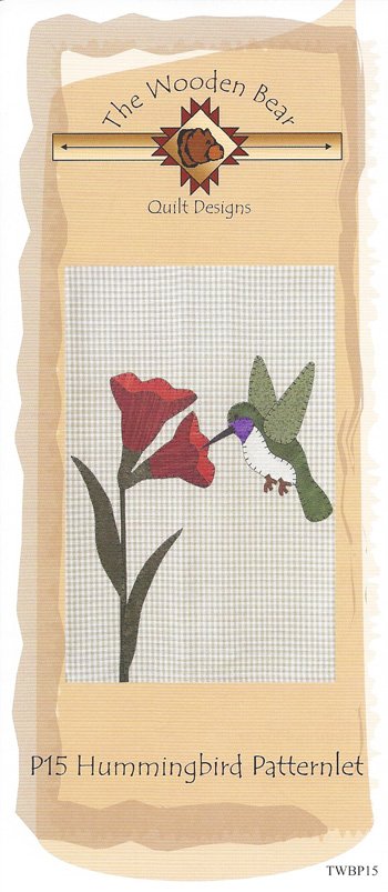 Humming Bird P15 TWB applique pattern
