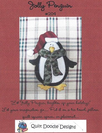 Jolly Penguin #204 applique pattern