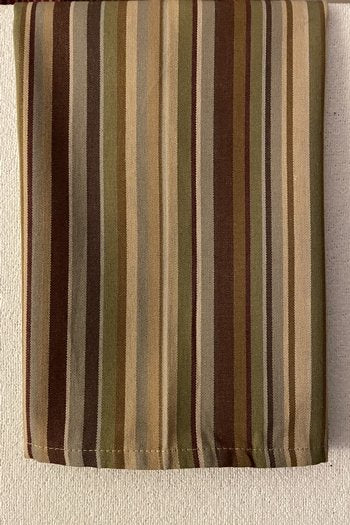 Lakehouse stripe 494 10 green/brown towel