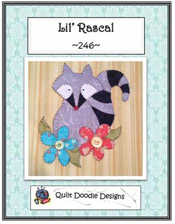 Lil' Rascal Tea Towel Applique Pattern