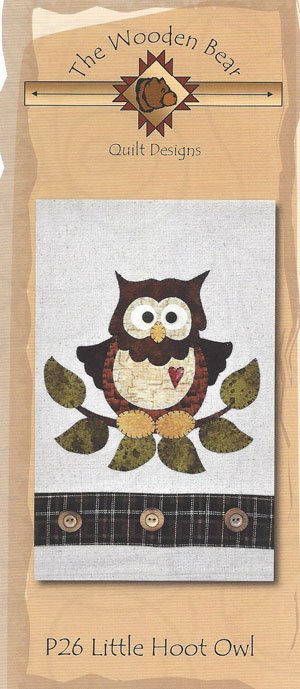 Little Hoot Owl P26 applique pattern