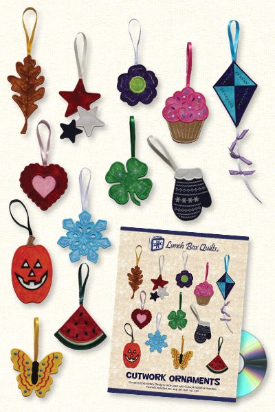 Cutwork Ornaments CW-ON-1 Machine Embroidery Software - CD