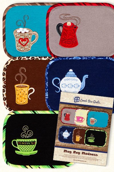 Machine Embroidery Software - Mug Rug Madness EC-MR-DD