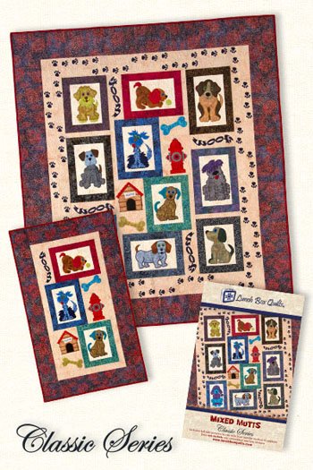 Mixed Mutts Dog Applique Pattern CQP-MM-1