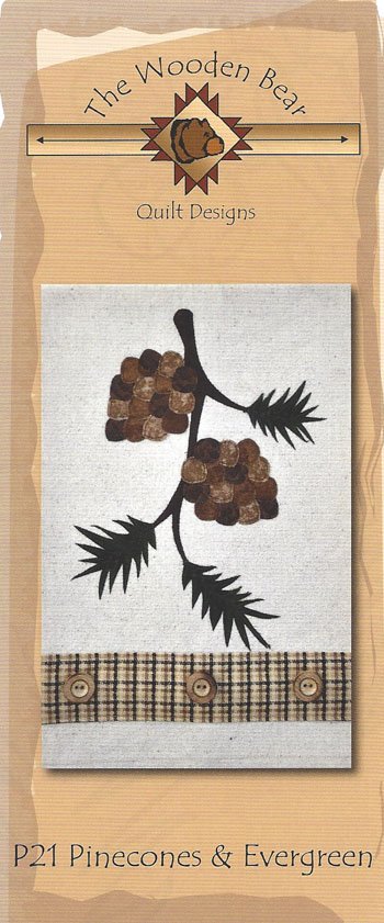 Pinecones & Evergreen twb21 applique pattern