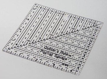 Pocket Square Ruler - 4 1/2" x 4 1/2" QR-PS