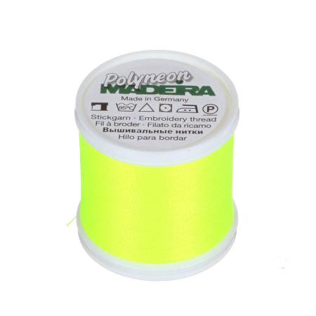 Polyneon Polyester Embroidery Thread 1823 2-ply 40wt 135d 440yds Neon Lemon