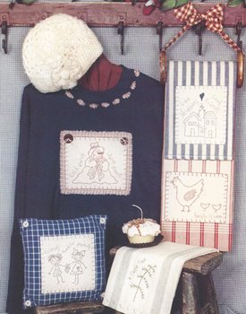 Red Blue & Green Work KS-219 embroidery Pattern