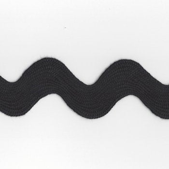 Ric Rac 1-13/32" (Jumbo) Black #30