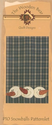 Snowball faces P10 applique pattern