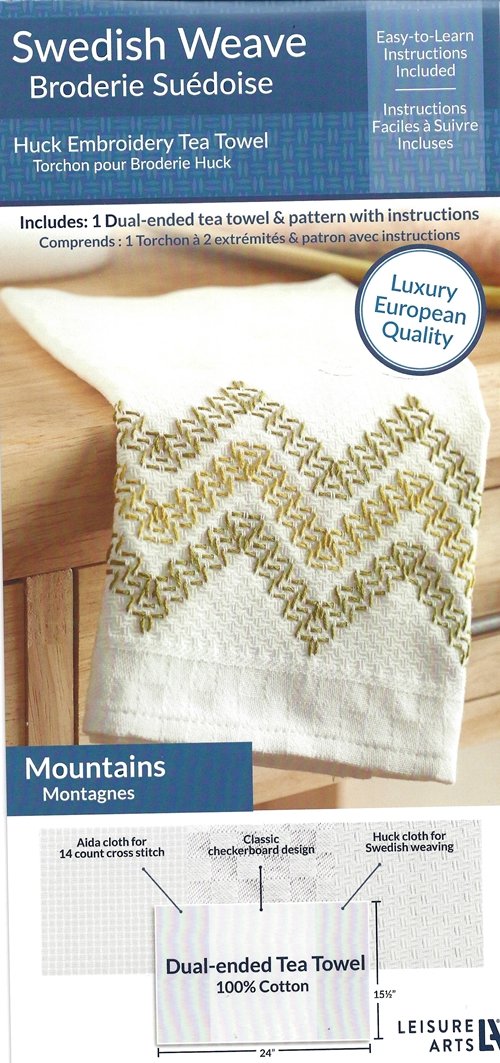 Swedish Weave Huck Towel & Instructions - Mountain