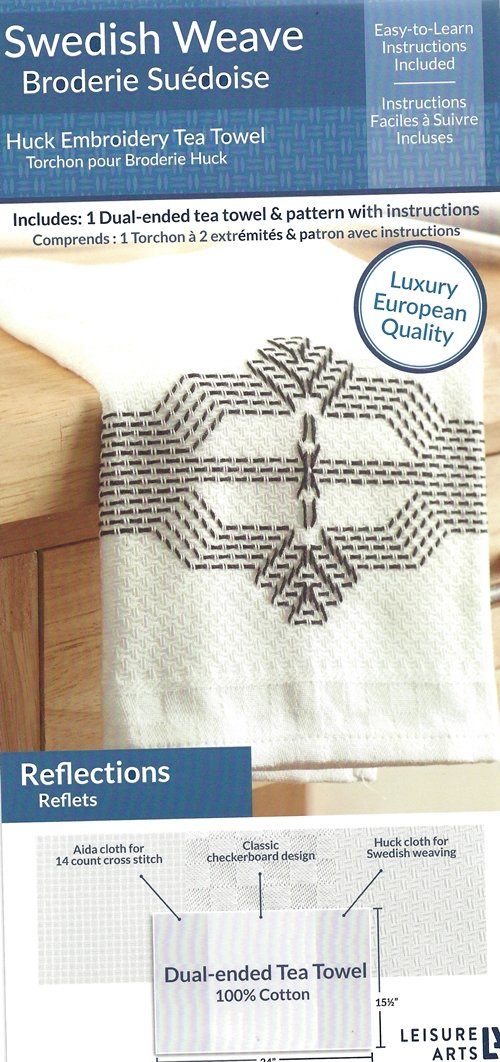 Swedish Weave Huck Towel & Instructions - Reflection