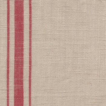 Toweling 920-202 Natural/Tomato middle stripe