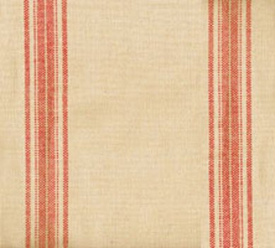 Toweling heavyweight tan/turkey red stripe 38