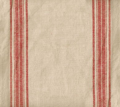 Toweling jardin natural/red stripe 46 heavy wt.