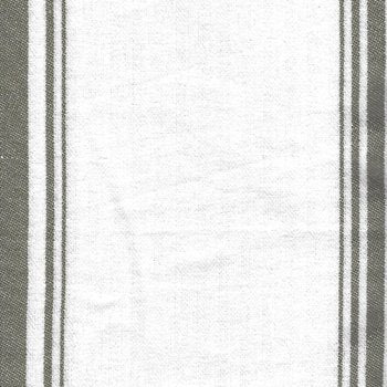 Twill stripe taupe on white 725-10 Towel