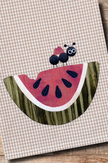 Watermelon pattern twb41 applique