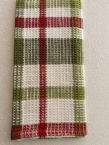 Winter Bliss Plaid Waffle Towel 9968-101