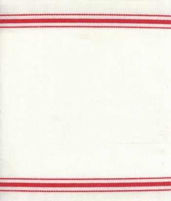 Toweling 920-177 white with red stripe