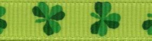 Shamrock Gros Grain Ribbon ~3/8" wide x 3yd roll